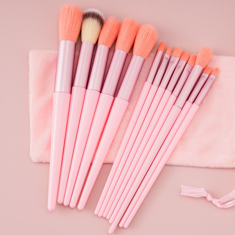 Juego de 13 brochas de maquillaje, corrector, rubor, sombra de ojos, iluminador, base, herramientas de belleza cosméticas.