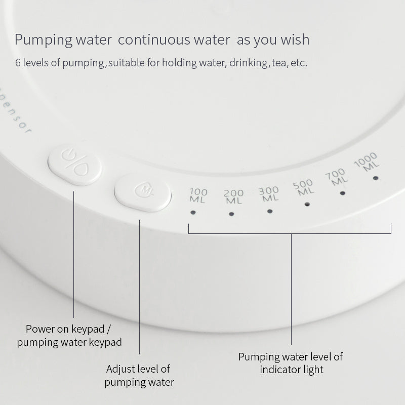 Dispensador de agua eléctrico de escritorio, dispensador automático, dispensador de agua recargable.