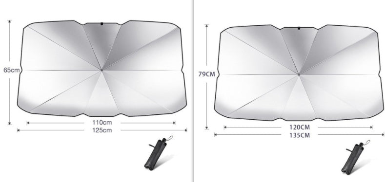 Parasol plegable para parabrisas de coche, protección UV, aislamiento térmico, cubierta para ventana delantera, protector interior, gadgets de verano