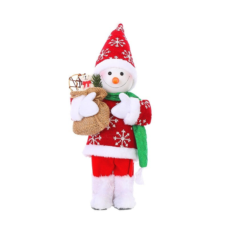 Muñeca navideña, decoración navideña para el hogar, adornos navideños.