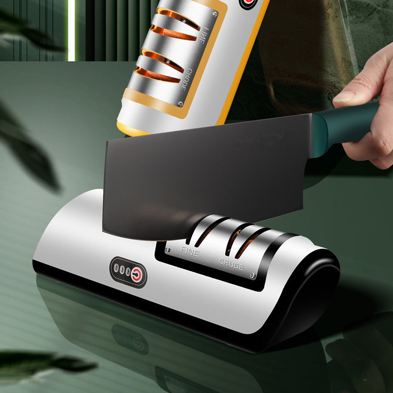 Usb Afilador de cuchillos eléctrico recargable SB, herramienta de cocina automática y ajustable para afilar rápidamente cuchillos, tijeras y amoladoras.