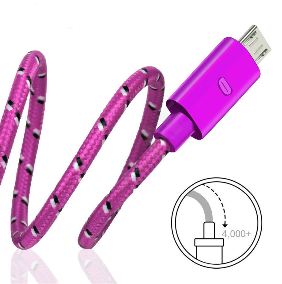Cable de datos de tela de nailon tejido