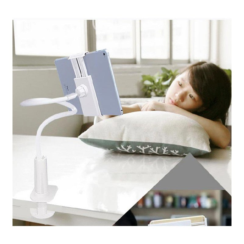 Soporte flexible para teléfono móvil y tableta con base en espiral de 360 grados