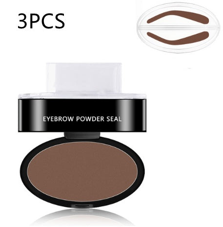 Kit de plantillas para tintar y sellar cejas en polvo, cosméticos, maquillaje profesional, resistente al agua, para realzar las cejas.