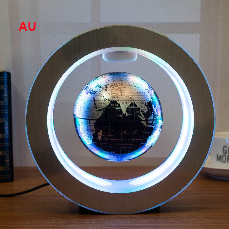 Globo flotante con mapa del mundo LED redondo, luz de levitación magnética, antigravedad, mágico
