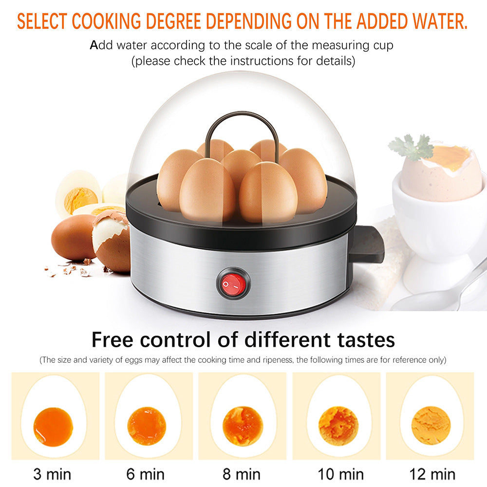 Mini vaporera multifuncional para huevos, vaporera para desayuno