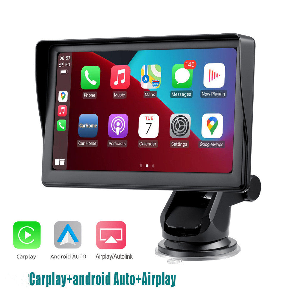 Pantalla inteligente IPS de 7 pulgadas para coche, inalámbrica, Carplay, pantalla de proyección para teléfono móvil, navegación
