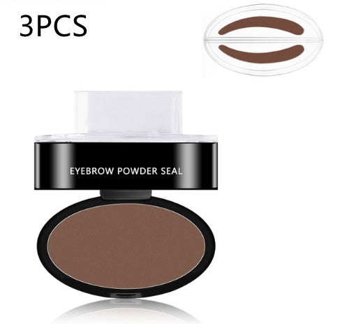 Kit de plantillas para tintar y sellar cejas en polvo, cosméticos, maquillaje profesional, resistente al agua, para realzar las cejas.
