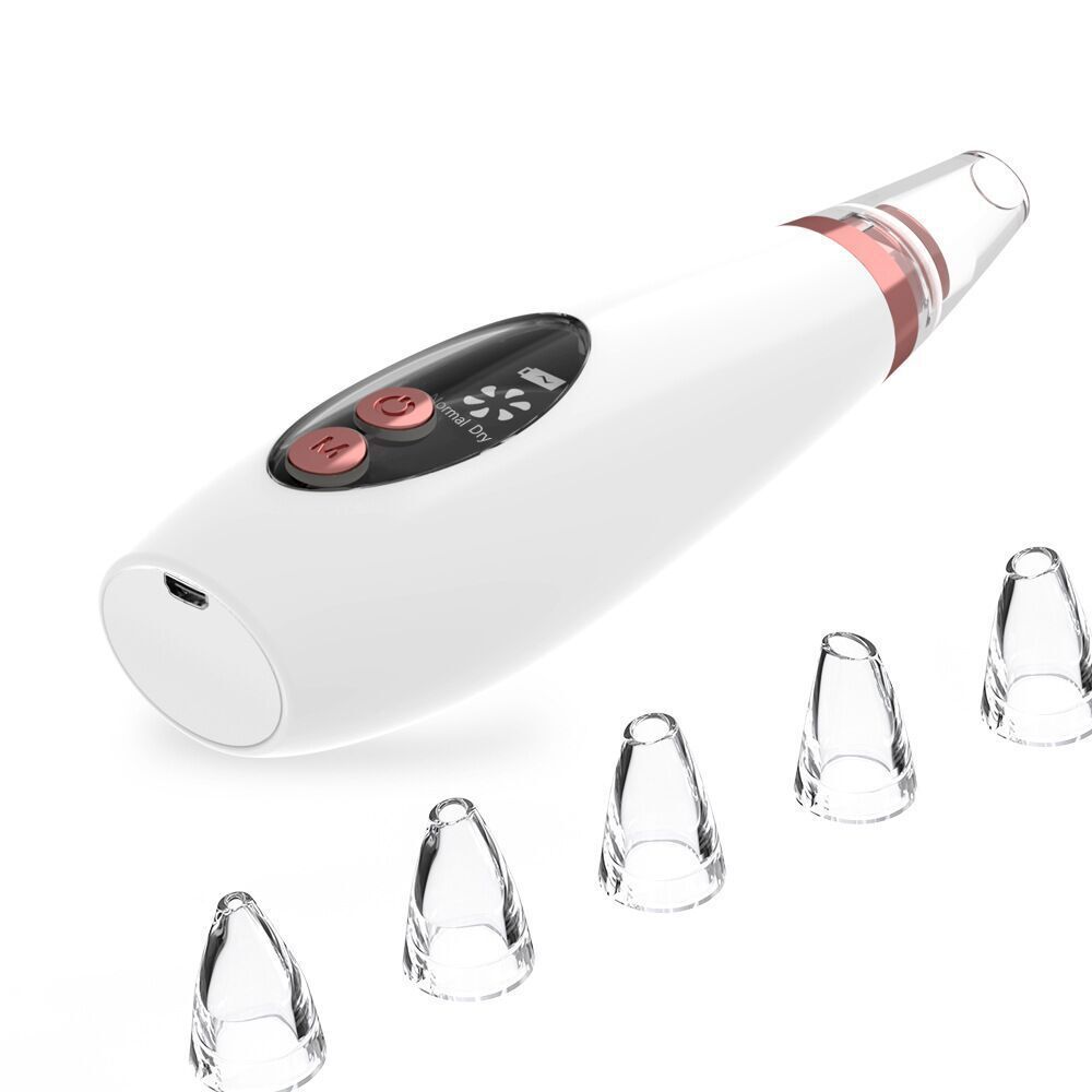 Limpiador de poros y puntos negros, limpiador de nariz, botón para eliminar acné, succión facial, herramienta de belleza.