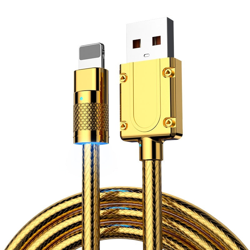Cable de carga ultrarrápido de 120 W para coche con núcleo de cobre puro