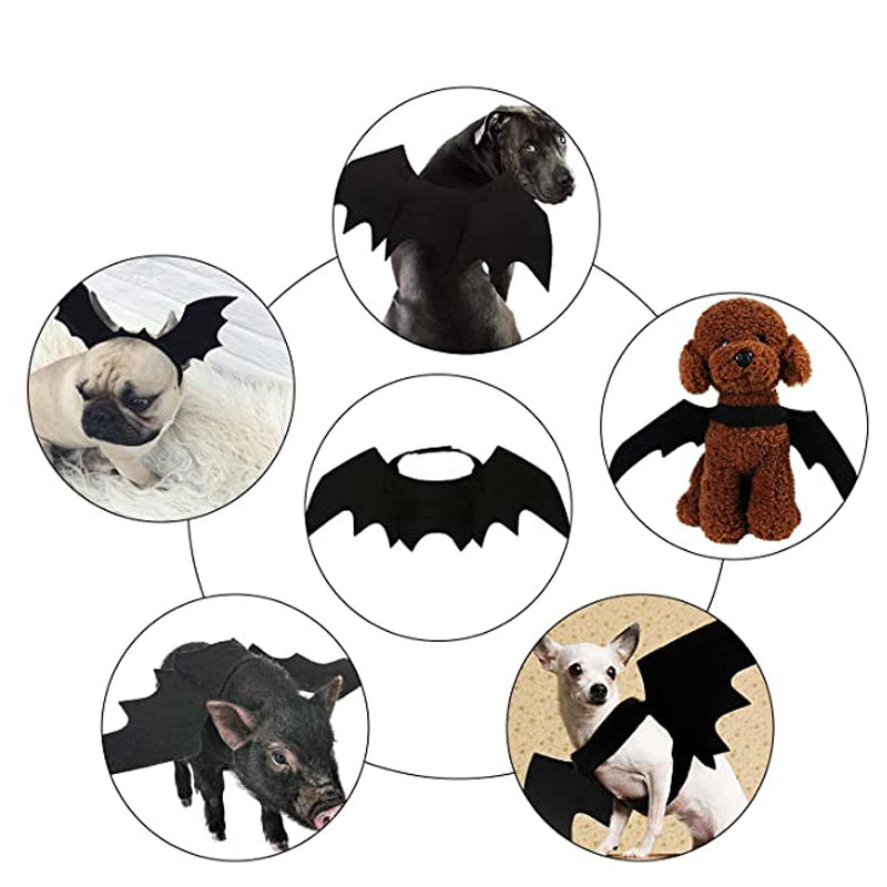 Alas de murciélago para Halloween, accesorios creativos para Halloween, suministros para mascotas, decoración de Halloween, suministros para mascotas, alas de gato para Halloween, suministros para mascotas