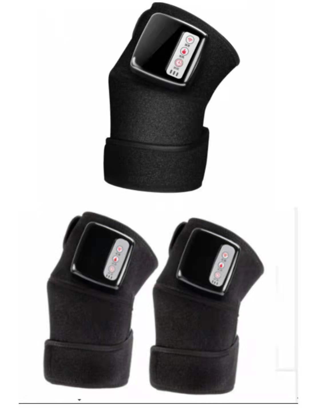 Masajeador eléctrico de rodilla con calefacción por infrarrojos, terapia de vibración, máquina de fisioterapia, masajeador para aliviar el dolor.