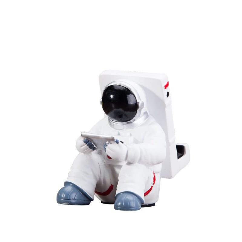 Soporte para teléfono móvil con diseño de astronauta, ideal para estudiantes, ideal como regalo creativo, decoración de escritorio pequeña.
