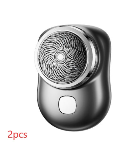Mini afeitadora facial inalámbrica portátil, recargable por USB, eléctrica, en seco y húmedo, sin dolor, tamaño pequeño, para hombres.