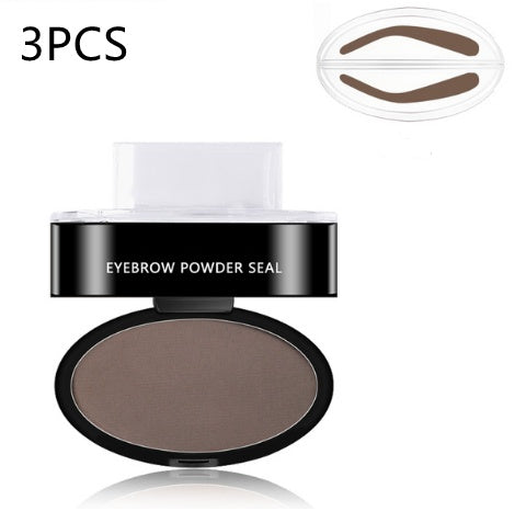 Kit de plantillas para tintar y sellar cejas en polvo, cosméticos, maquillaje profesional, resistente al agua, para realzar las cejas.