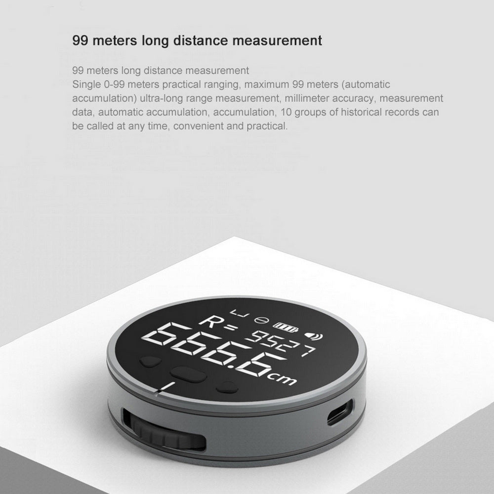 Instrumento de medición de distancia, regla de medición electrónica, cinta métrica, LCD digital de alta definición, herramienta de regla de medición electrónica de alta precisión