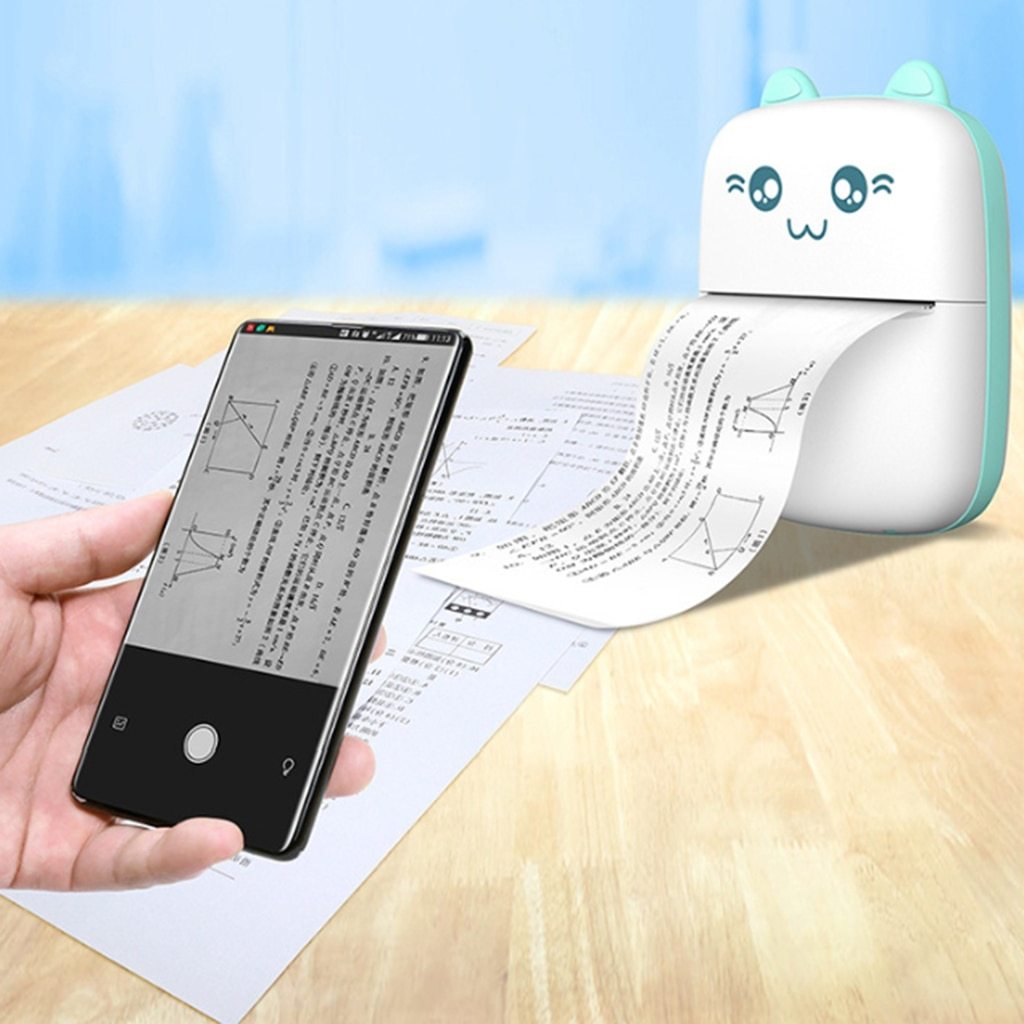 Mini impresora portátil Bluetooth WiFi Teléfono móvil Foto