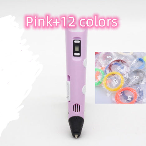 Bolígrafo de impresión 3D, bolígrafo 3D de dos generaciones, grafiti, pincel estereoscópico 3D, rompecabezas para niños, juguetes de pintura