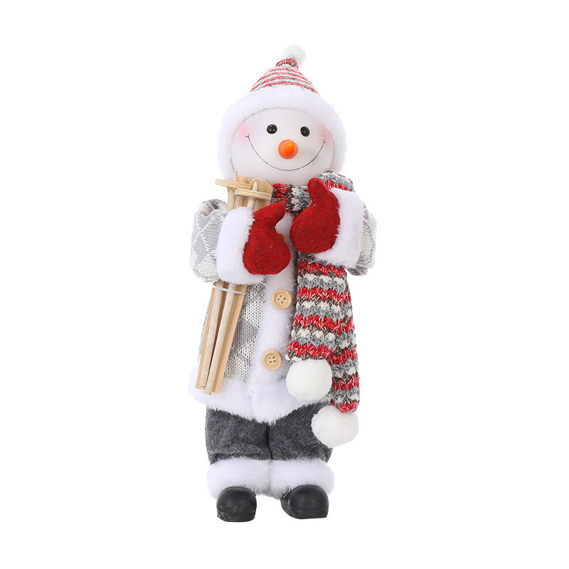 Muñeca navideña, decoración navideña para el hogar, adornos navideños.