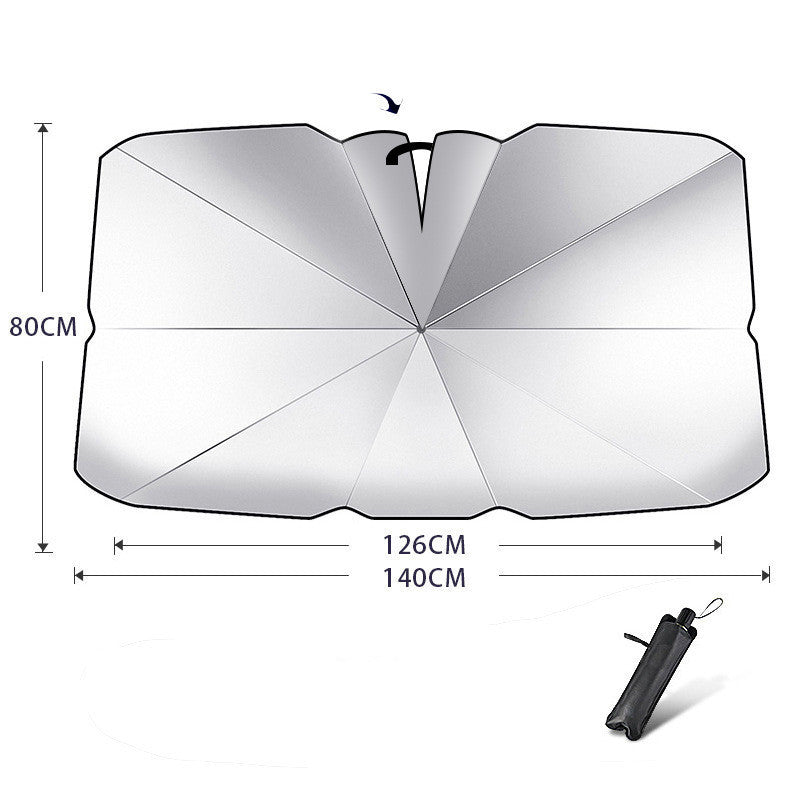 Parasol plegable para parabrisas de coche, protección UV, aislamiento térmico, cubierta para ventana delantera, protector interior, gadgets de verano
