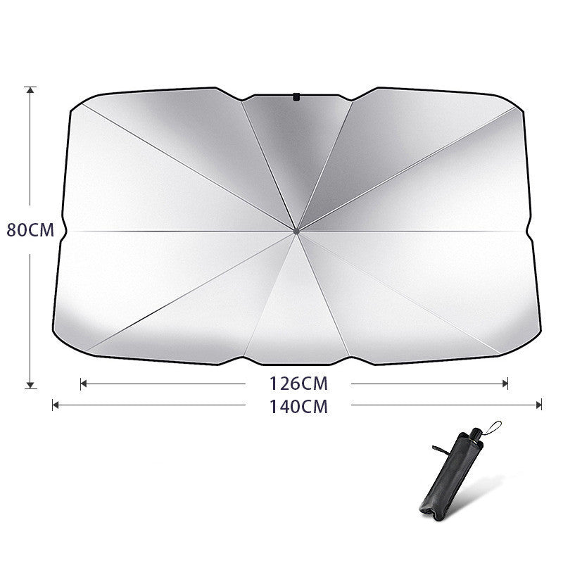 Parasol plegable para parabrisas de coche, protección UV, aislamiento térmico, cubierta para ventana delantera, protector interior, gadgets de verano