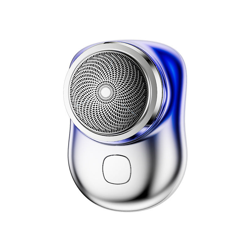 Mini afeitadora facial inalámbrica portátil, recargable por USB, eléctrica, en seco y húmedo, sin dolor, tamaño pequeño, para hombres.