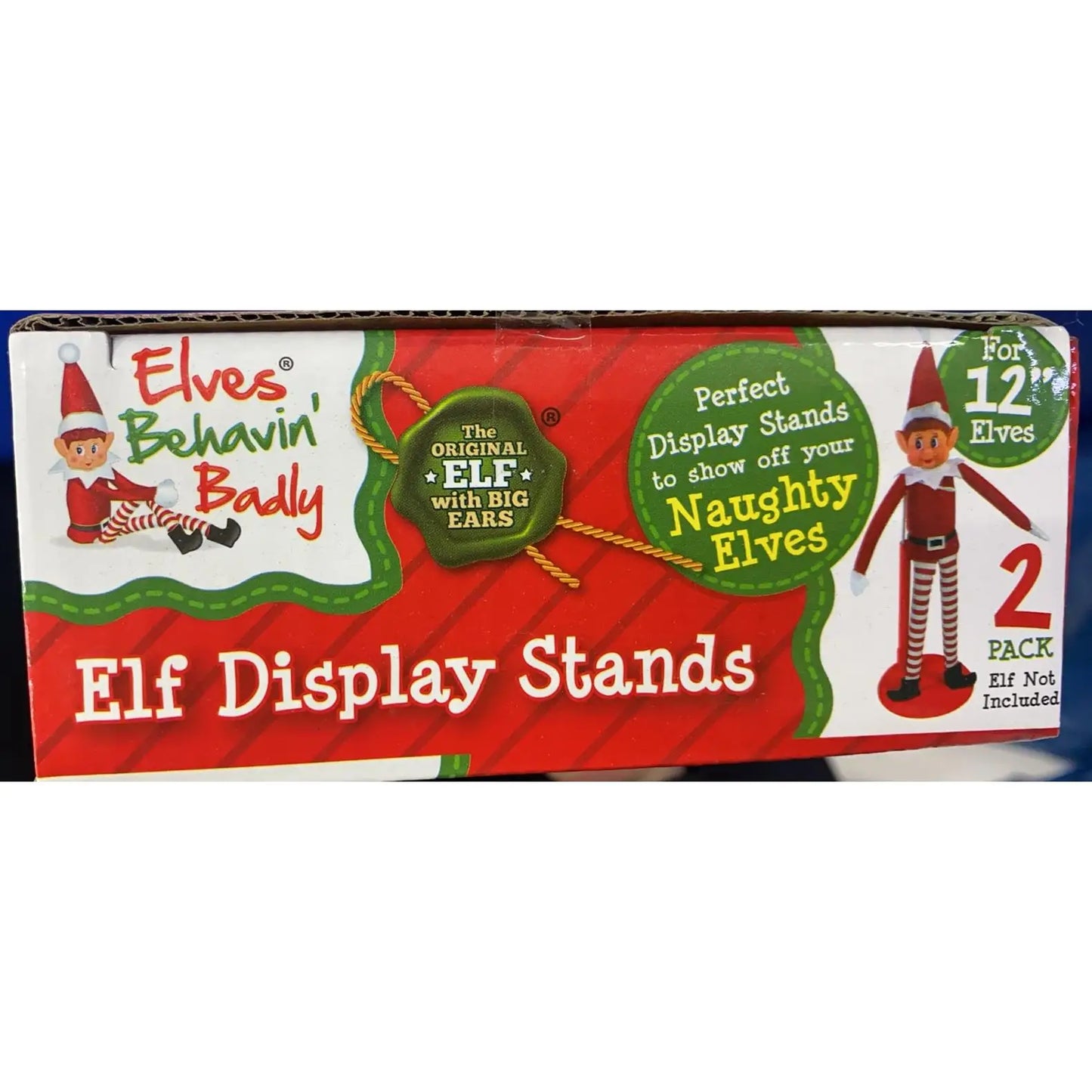 Marukatsu - Se adapta a 2 elfos y soportes para elfos Evie. Se acerca la Navidad. Elfos traviesos, color rojo, plástico.
