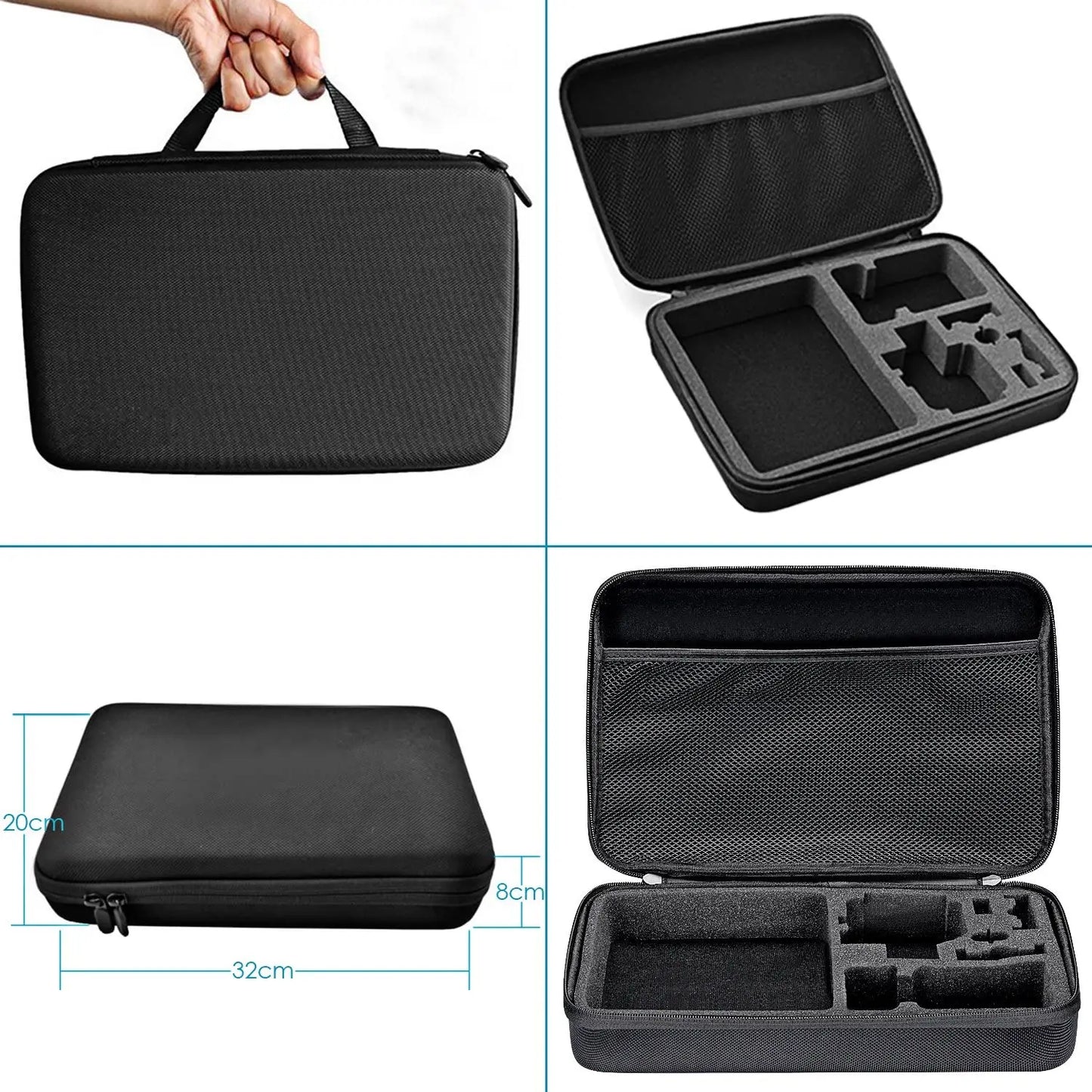 Accesorios para cámara de acción GoPro Hero 9, 8, 7, 5 y 4, mochila DJI Osmo Action, ventosa para montura de cristal, funda 4K y casco.