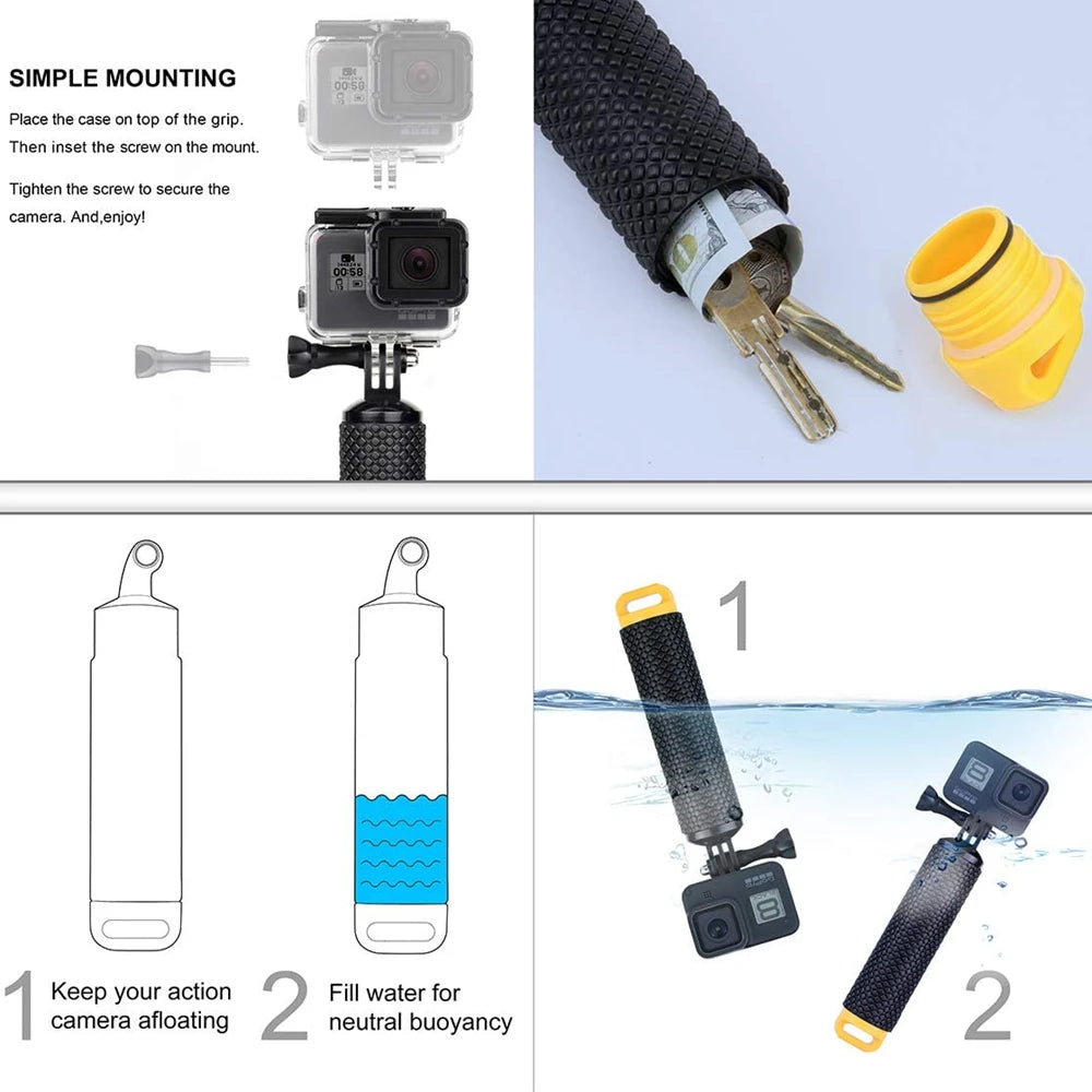 Accesorios para cámara de acción GoPro Hero 9, 8, 7, 5 y 4, mochila DJI Osmo Action, ventosa para montura de cristal, funda 4K y casco.
