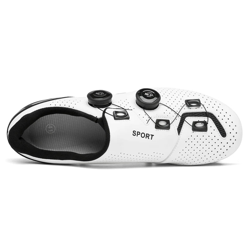 Zapatillas de ciclismo de montaña 2023 con calas para hombre y mujer, de carbono, deportivas, de velocidad, planas, SPD, para ciclismo de carretera