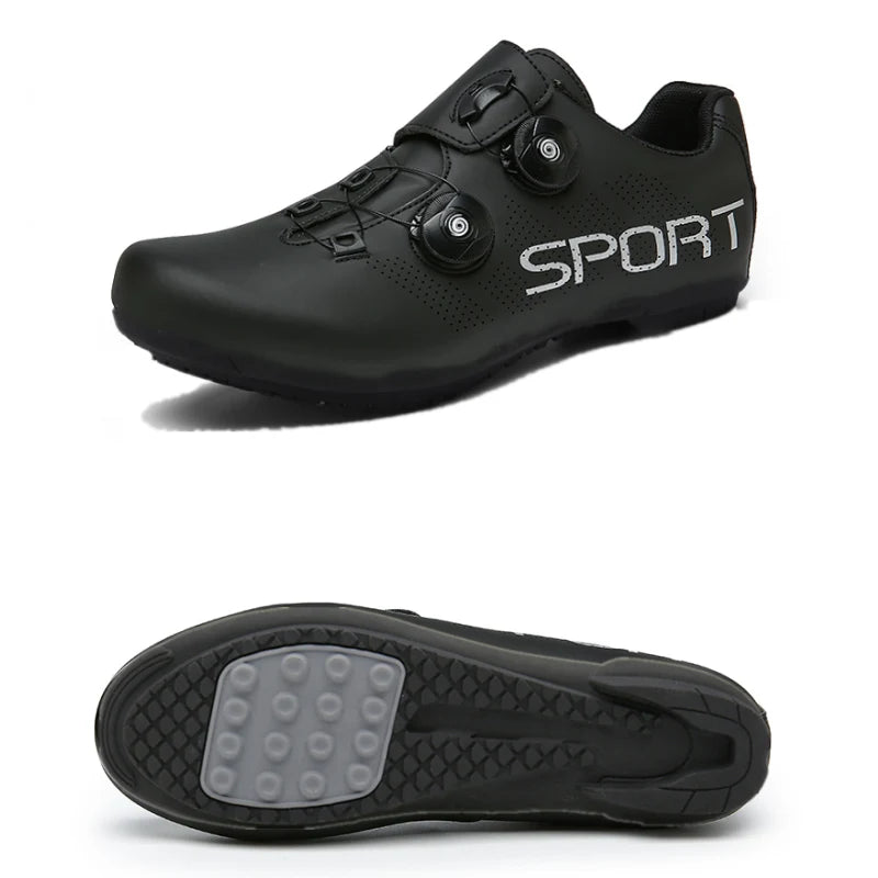 Zapatillas de ciclismo ultraligeras con autobloqueo para hombre, calzado deportivo unisex con calas SPD, para carreras y ciclismo de montaña