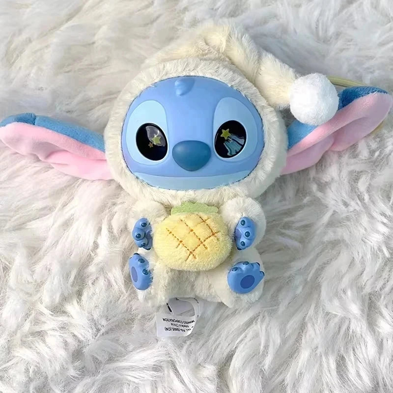 Disney Nuevo Stitch Eat Some Thing Before Sleep Series Vinyl Blind Box Bag Pendant Cute Plush Doll Mystery Box Toy Surprise Gifts