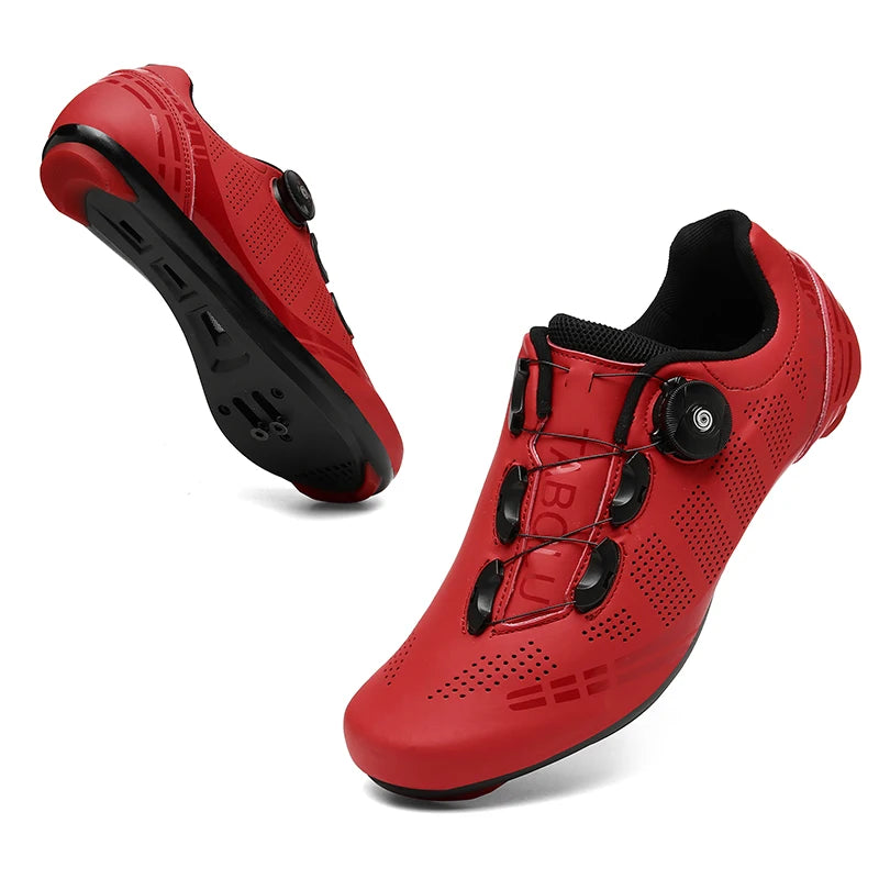 Zapatillas de ciclismo profesionales para hombre, zapatillas SPD para ciclismo de montaña, transpirables, antideslizantes, para carreras de montaña