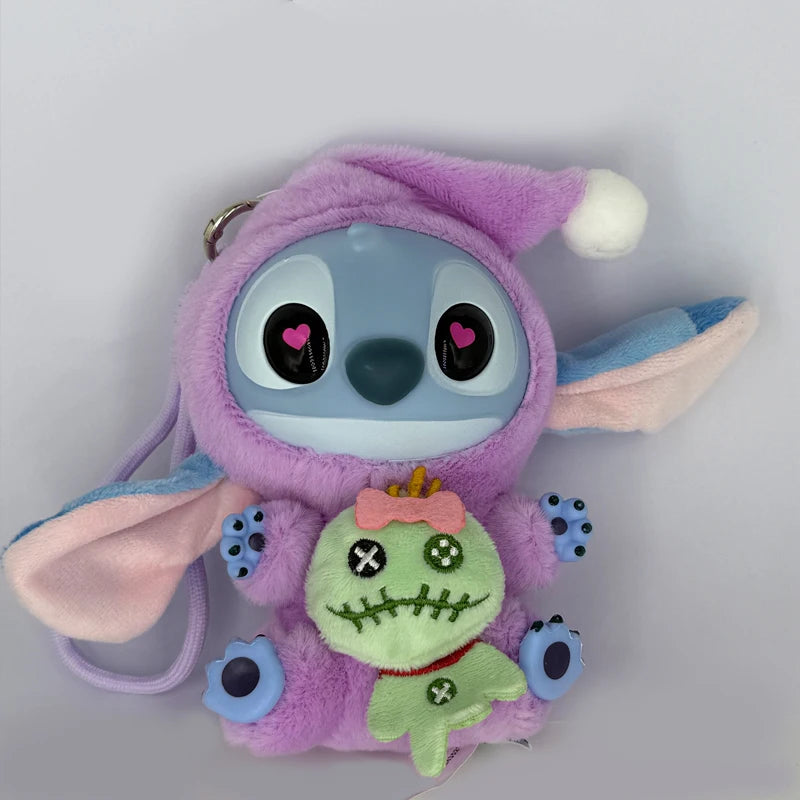 Disney Nuevo Stitch Eat Some Thing Before Sleep Series Vinyl Blind Box Bag Pendant Cute Plush Doll Mystery Box Toy Surprise Gifts