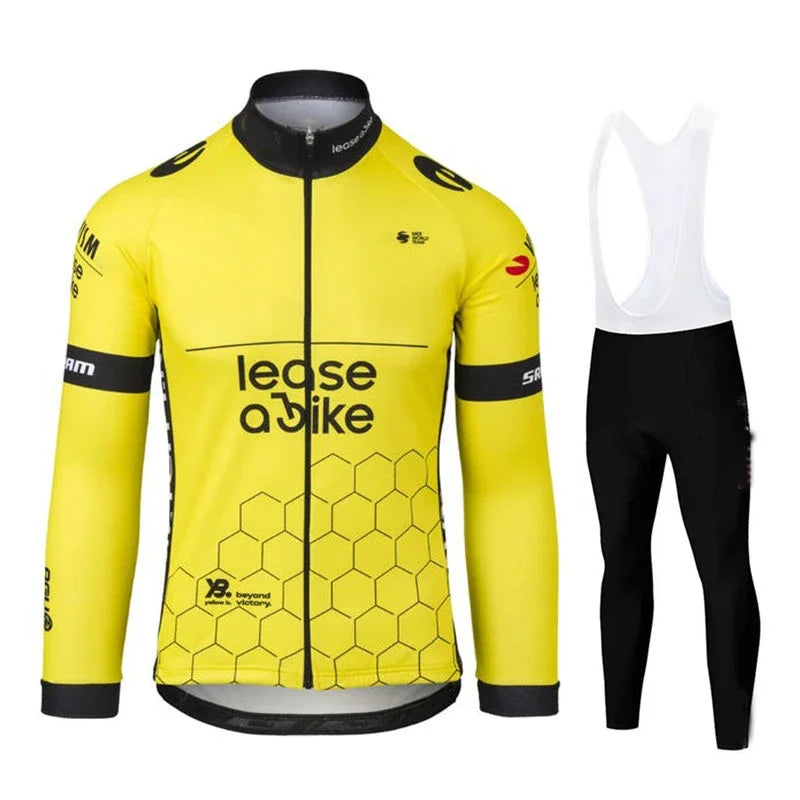 Jumbo Team Otoño Manga Larga Nueva Carrera MTB Primavera Conjunto de Jersey Largo de Ciclismo Bicicleta Ciclismo Ropa Uniforme Ropa Ciclismo