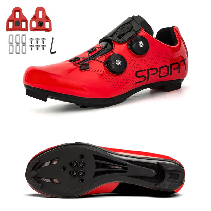 Zapatillas de ciclismo ultraligeras con autobloqueo para hombre, calzado deportivo unisex con calas SPD, para carreras y ciclismo de montaña