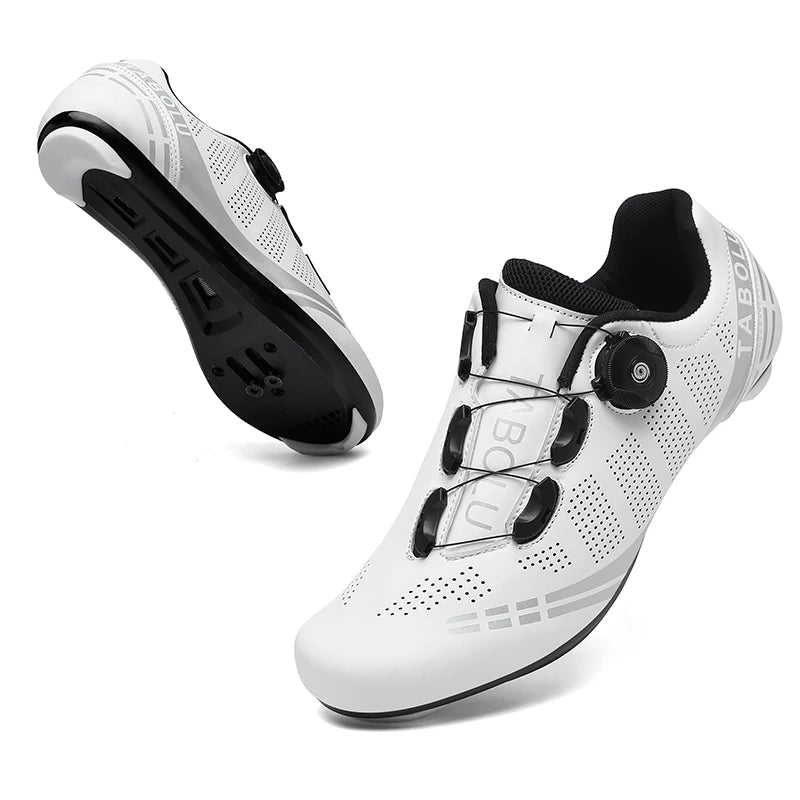 Zapatillas de ciclismo profesionales para hombre, zapatillas SPD para ciclismo de montaña, transpirables, antideslizantes, para carreras de montaña