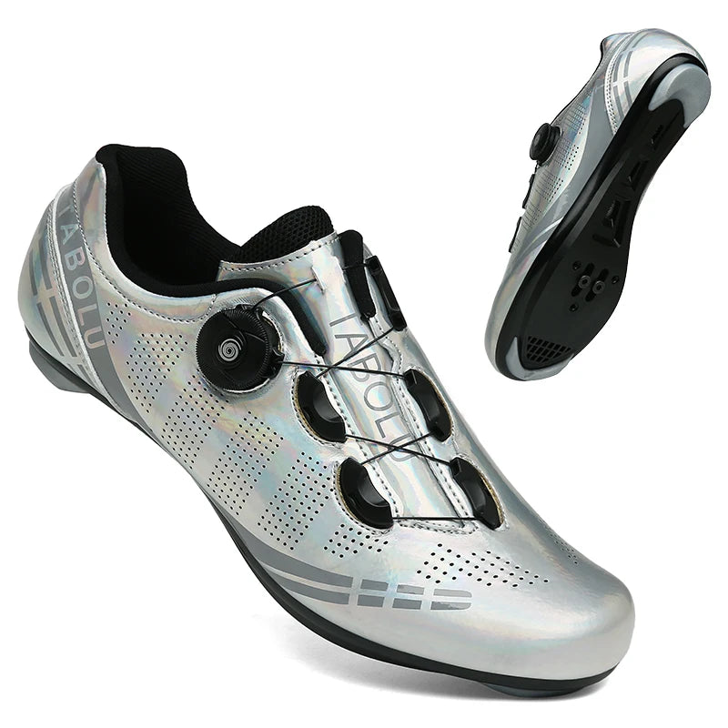 Zapatillas de ciclismo profesionales para hombre, zapatillas SPD para ciclismo de montaña, transpirables, antideslizantes, para carreras de montaña
