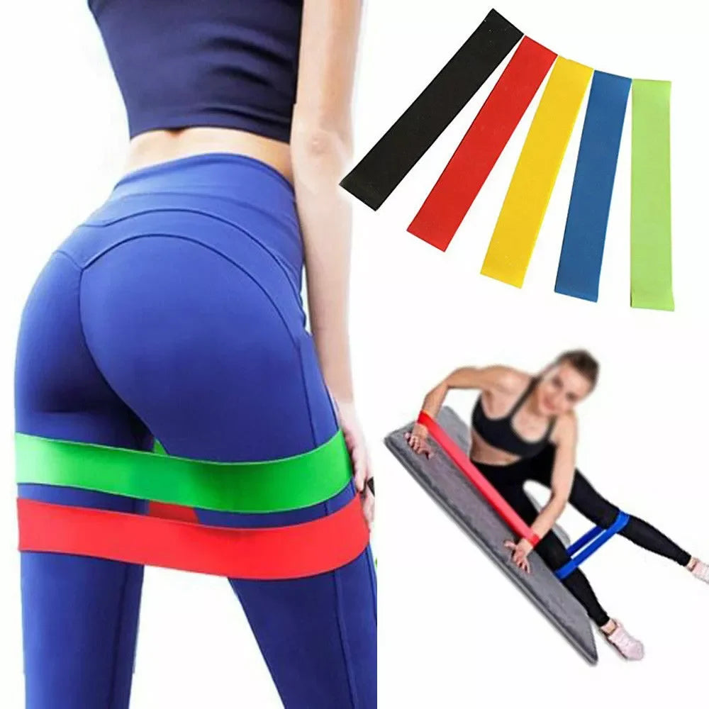 Bandas de resistencia deportivas de varios colores para yoga, equipo de gimnasio, TPE, bandas elásticas para fitness en casa, entrenamiento de fuerza para Pilates.