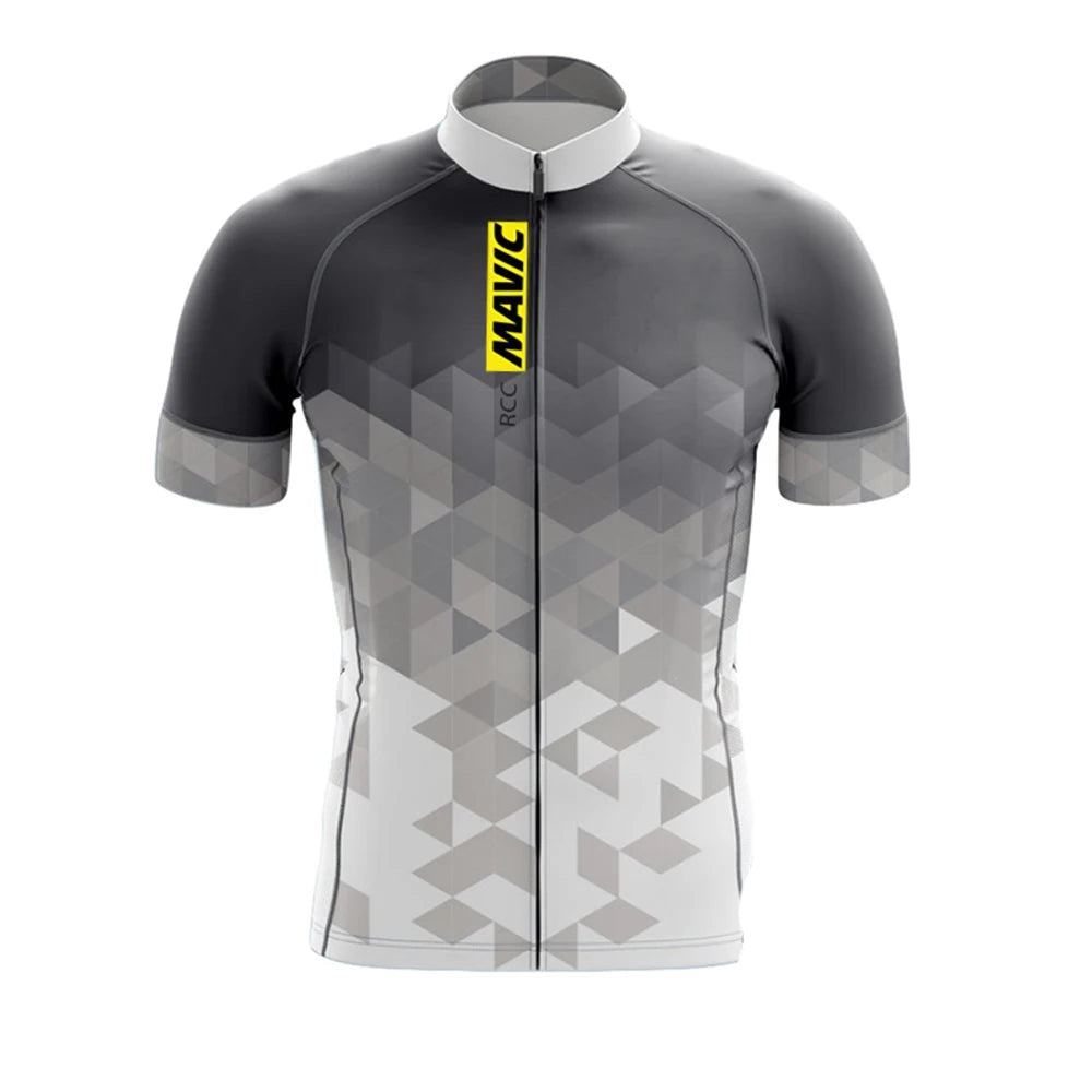 Maillot de ciclismo de manga corta RCC MAVIC para hombre, ropa de ciclismo de carretera de verano 2025, transpirable, para gimnasio