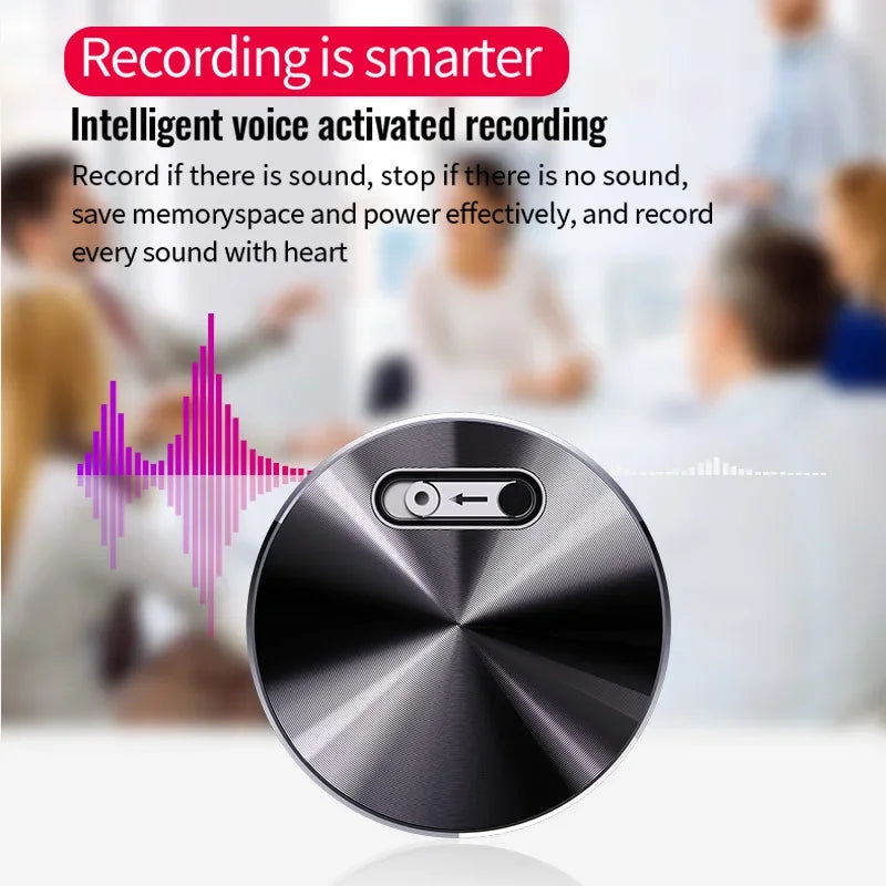 Mini grabadora de voz con imán incorporado, pequeño dispositivo de grabación de audio digital, dictáfono de sonido STTWUNAKE