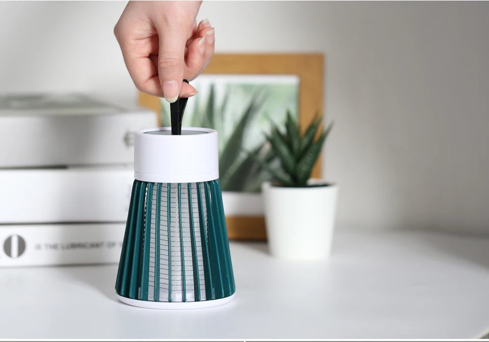 Lámpara antimosquitos con descarga eléctrica, USB, 5 V, repelente de insectos, para dormitorio, exterior