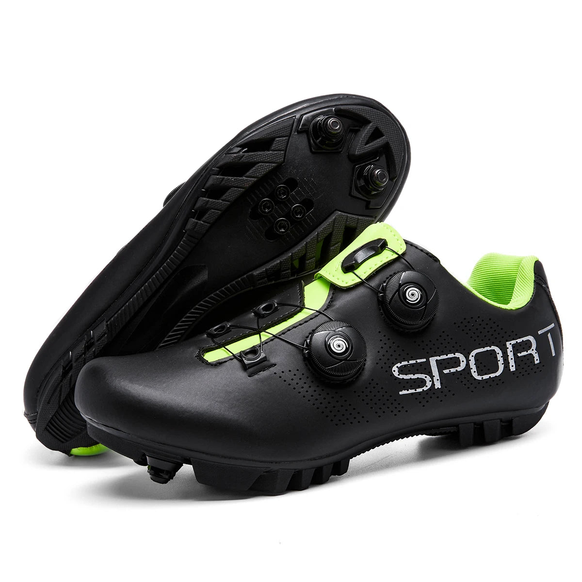 Zapatillas de ciclismo transpirables para hombre y mujer, calzado para ciclismo de montaña y de carretera, con pedales SPD