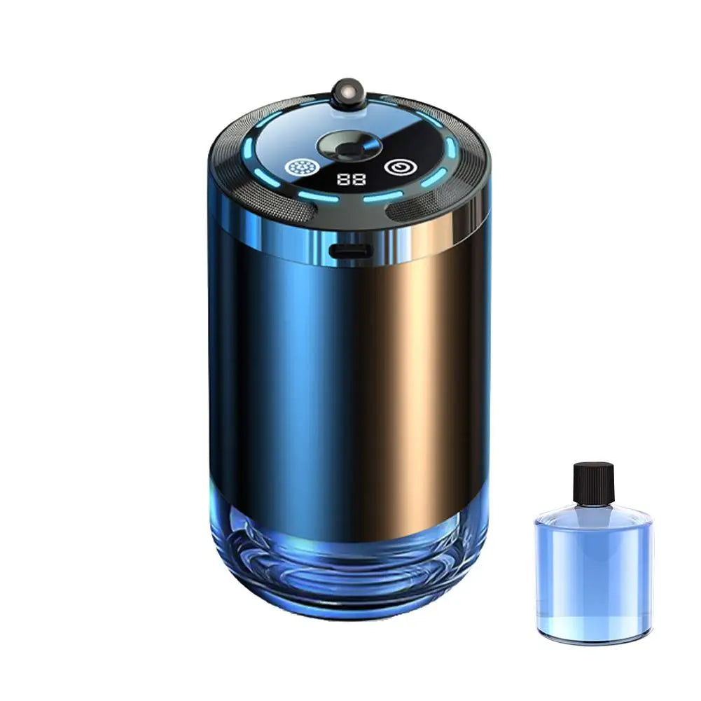 Ambientador de coche inteligente, difusor de aroma de coche recargable, 5 niveles de difusor de coche inteligente ajustable.