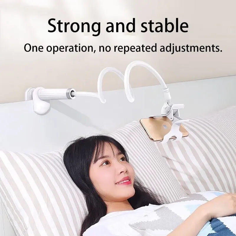 Soporte para teléfono móvil con clip de 360 grados, portátil, flexible, para cama perezosa, soporte de escritorio, base para iPhone, Samsung y Xiaomi