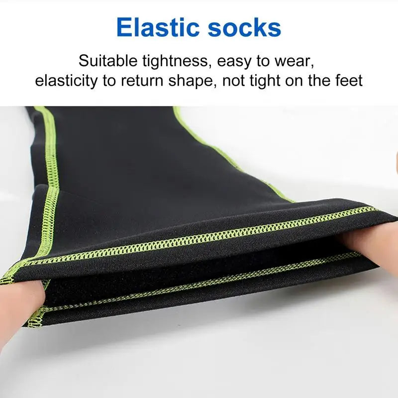 Calcetines de natación con aletas, antideslizantes, de neopreno, resistentes a la arena, elásticos, para voleibol de playa y buceo, calcetines largos de natación para deportes acuáticos al aire libre.
