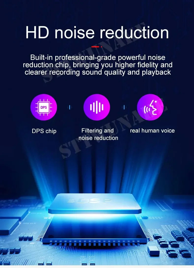 Mini grabadora de voz con imán incorporado, pequeño dispositivo de grabación de audio digital, dictáfono de sonido STTWUNAKE