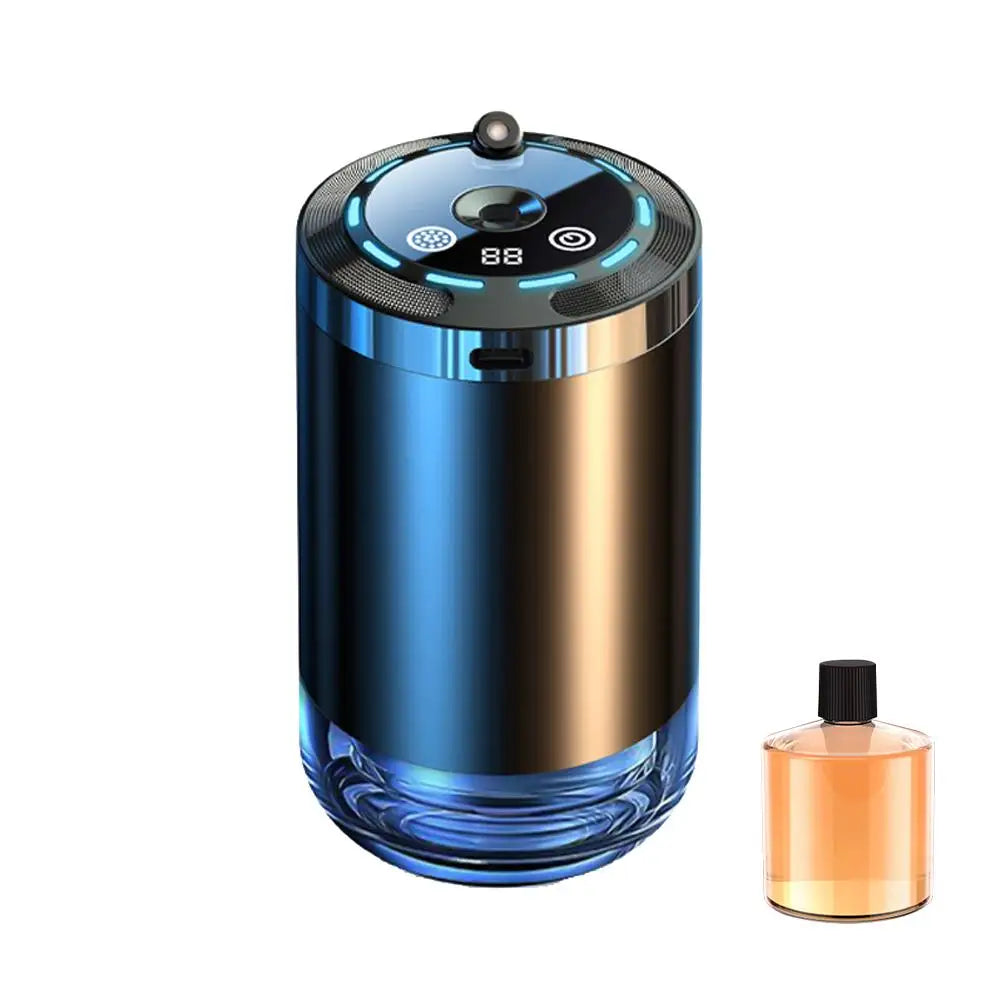 Ambientador de coche inteligente, difusor de aroma de coche recargable, 5 niveles de difusor de coche inteligente ajustable.