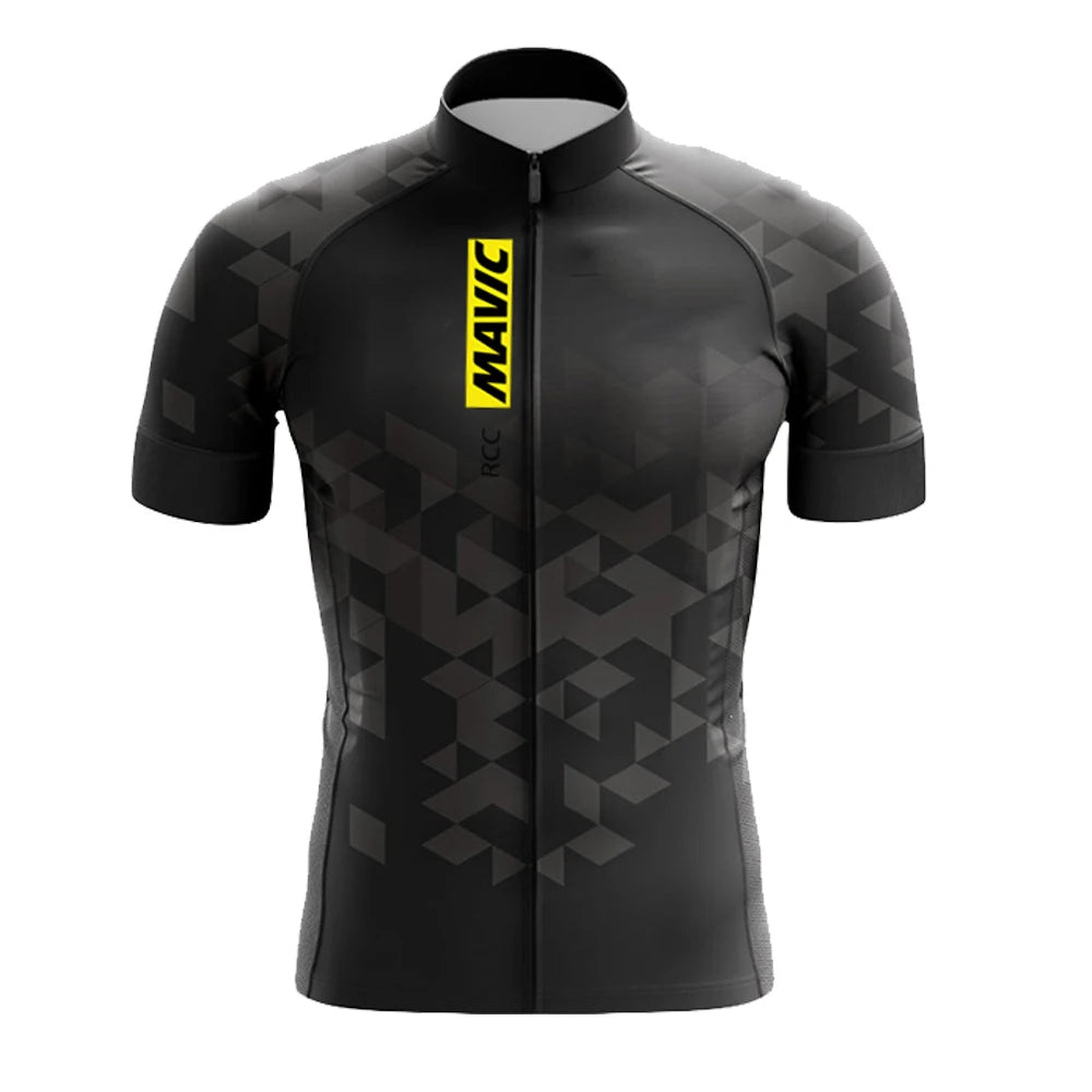 Maillot de ciclismo de manga corta RCC MAVIC para hombre, ropa de ciclismo de carretera de verano 2025, transpirable, para gimnasio
