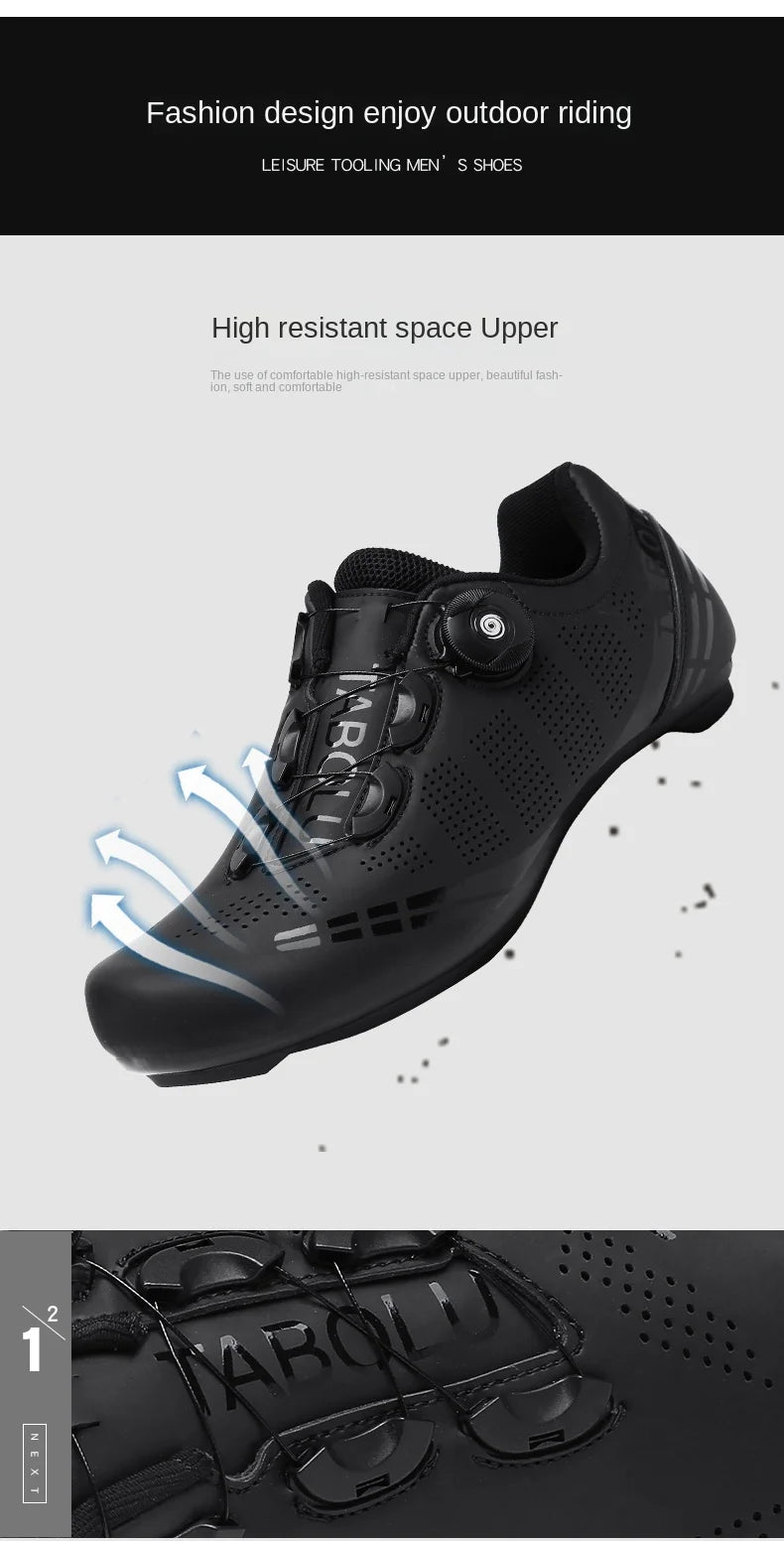 Zapatillas de ciclismo profesionales para hombre, zapatillas SPD para ciclismo de montaña, transpirables, antideslizantes, para carreras de montaña